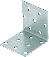 Уголок крепежный равносторонний KUR СПК 50х50х50 мм, оцинкованная сталь