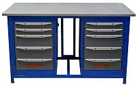 Верстак с двумя тумбами 1508х755х872 мм КМК Work 75 WK1500(Т5-Т5)