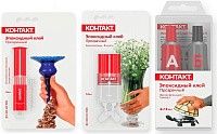 Изображение товара Эпоксидный клей КОНТАКТ прозрачный 2*18 гр 22338