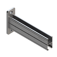 Консоль монтажная сдвоенная 41х82 TERMOCLIP, оцинкованная сталь