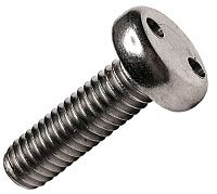 Винт антивандальный М3,5х50 88111 (DIN 85), шлиц snake eyes, нержавеющая сталь А2