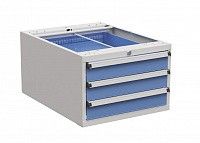 Тумба с выдвижными ящиками высота 370 мм, открывание 85% серия 55/37, Treston 61107002