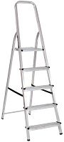 Стремянка на 5 ступеней 100205, алюминий