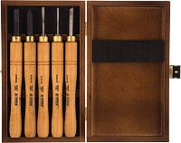 Изображение товара Набор токарных резцов HSS Line Profi Mini NAREX 859400, 5 штук для работы с деревом