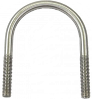 Скоба U-образная 160 DIN 3570 form A, нержавеющая сталь А4