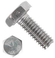 Болт шестигранный М6х14 DIN 933, нержавеющая сталь А4-80
