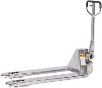 Тележка гидравлическая 2500 кг 800 мм WH-25S, нержавеющая сталь, нейлоновые колеса