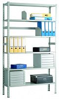 Стеллаж металлический до 200 кг, 6 полок Металл-завод СТФУ-П 1046-2,5 2500х1000х400 мм