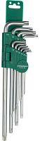 Комплект шестигранных ключей TORX (Т9-Т50) EXTRA LONG Jonnesway H12S110S, 10 штук