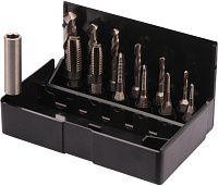 Изображение товара Резьбонарезной набор для шуруповерта М3-М10 HSS-G Volkel 67020, 13 предметов