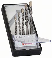 Набор сверл по бетону 5-8 мм, 5 шт Robust Line CYL-3 Bosch 2607010526