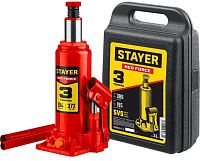 Домкрат гидравлический бутылочный 3 т 194-372 мм Stayer Red Force 43160-3-K_z01, в кейсе
