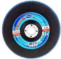 Круг лепестковый торцевой КЛТ1 180х22,2 мм, А60 (14А 25/Р60), Луга-Абразив Tsunami Prof L D96100000P18060