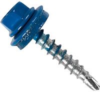 Саморез кровельный со сверлом 4,8х38 RAL 5010 генцианово-синий