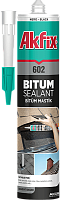 Герметик битумный для кровли 310 мл Akfix 602 AB003, черный