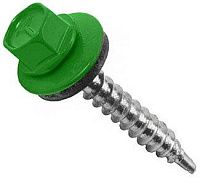 Саморез кровельный со сверлом 5,5х38 RAL 6029 зеленый