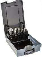 Набор зенковок 6,3-20,5 мм, 90°, 3 режущие кромки, HSS Bucovice 741806, 6 шт
