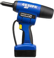 Заклепочник аккумуляторный для вытяжных заклепок Gesipa PowerBird Pro, 2.4 - 8 мм