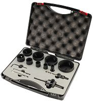 Набор коронок 16-67 мм HSSE-Co8 H-Tools 04403220, биметаллические, 14 предметов