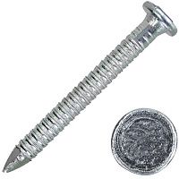 Гвозди ершеные с конической головкой 2,1х25, 1кг (оцинкованные)