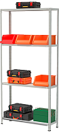 Стеллаж металлический до 145 кг, 4 полки Металл-завод СТФ 1034-2,5 2500х1000х300 мм