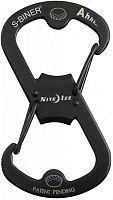 Карабин-открывалка Nite Ize Ahhh SBO-03-01, черный, нержавеющая сталь