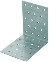 Уголок крепежный равносторонний 120х80х2 мм KUR, оцинкованная сталь