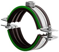 Хомут трубный 108-116 мм (4") с гайкой М8 MAYER, оцинкованная сталь W1