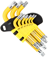 Набор ключей TORX в держателе Т10-Т50 Workpro WP222009, 9 штук