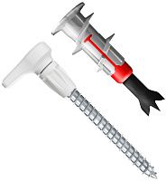 Дюбель для гипсокартона Fischer DuoBlade 557919, с винтом и угловым крюком EasyHook Angle, 6 шт в блистере