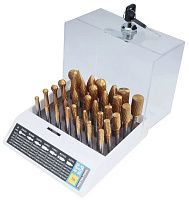 Набор борфрез твердосплавных 6-16 мм TiN H-Tools 116008THT, 35 шт