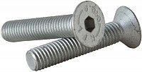 Винт с потайной головкой и внутренним шестигранником DIN 7991 (ISO 10642), класс прочности 10.9, цинк-ламельное покрытие flZnncL/480h