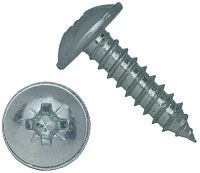 Саморез с прессшайбой и полукруглой головкой 4,8х13 DIN 968, оцинкованная сталь