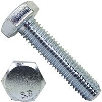 Болт шестигранный М30х45 DIN 933, класс прочности 8.8, Reyher 009338100300045, оцинкованная сталь