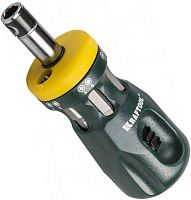 Отвертка реверсивная с двусторонними битами Kraftool Kompakt-12 26161-H13, 7 предметов