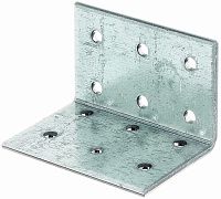 Уголок крепежный равносторонний KUR СПК 40х40х60 мм, оцинкованная сталь