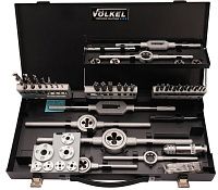 Изображение товара Набор метчиков и плашек M3-M12 HSSE-VAP Volkel 52 предмета