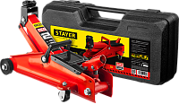 Домкрат подкатной в кейсе 2 т 130-350 мм Stayer Red Force R-28 43153-2-K