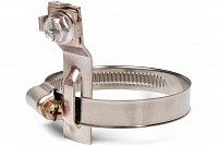 Хомут червячный 32-50/12 мм с заземлением, нержавеющая сталь W2