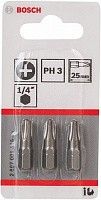 Набор крестовых бит PH (3 мм) длина 25 мм Bosch 2607001515