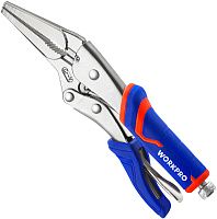 Клещи зажимные 165 мм (6-1/2") Workpro WP231075, с удлиненным захватом