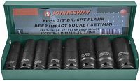 Изображение товара Набор торцевых головок ударных глубоких 3/8"DR 8 шт Jonnesway S03AD3108S