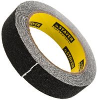 Лента клейкая противоскользящая 25 мм 5 м Stayer ProTape 12270-25-05, чёрная