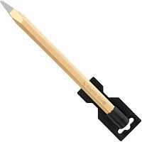 Зубило электрика пикообразное с евродержателем 10х250 мм DIN 7255 Rennsteig RE-3612551SB, сталь Cr-V, лакированное