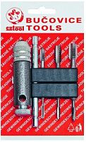 Изображение товара Набор метчиков с цанговым воротком М3-М10 Bucovice 948410, 8 предметов