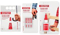 Изображение товара Универсальный супер-клей КОНТАКТ 1 гр 22287