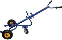 Тележка для металлических бочек 250 л 300 кг КБ-1, пневматические колеса