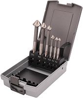 Набор зенковок 6,3-20,5 мм, 6 шт HSS-G, DIN 335C Ruko 102158RO, 90°, удлиненный хвостовик