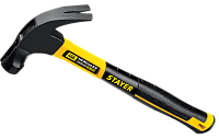 Молоток-гвоздодёр столярный 450 гр Hercules-M Professional Stayer 2027-450_z01