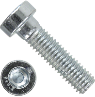 Винт с внутренним шестигранником и уменьшенной головкой М10х16 DIN 6912, класс прочности 10.9, оцинкованная сталь